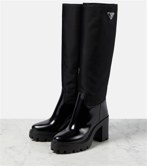 botas altas prada|prada nylon boots.